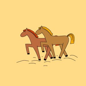 Две лошадки